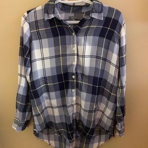 Shades of Blue Plaid Shirt